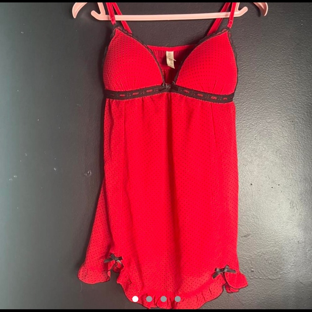 SO CUTE ! vintage ladybug style bustier top